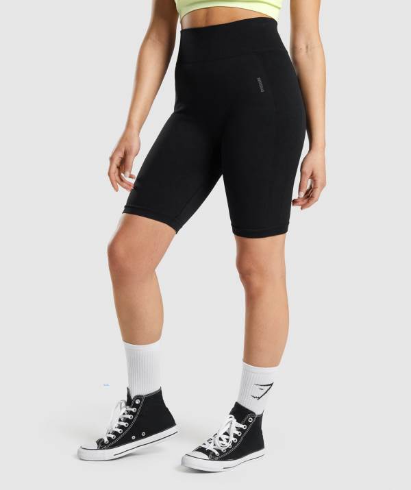 Damske Šortky Gymshark Flex Cycling Tmavo Siva Čierne | CA5347821